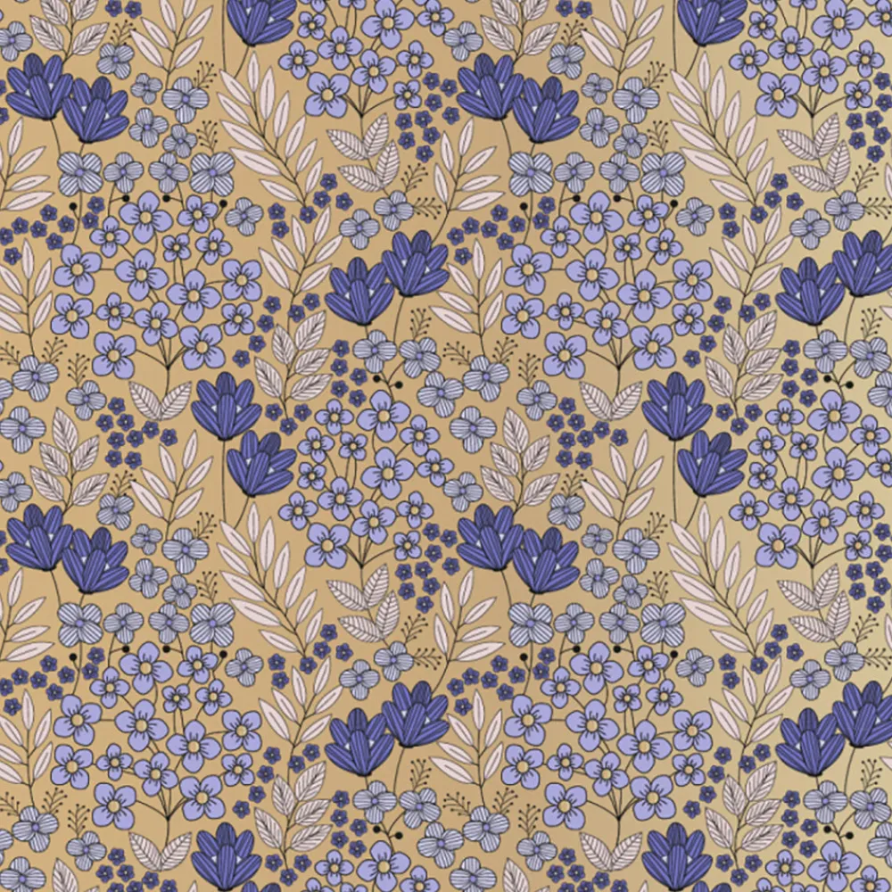 Sale House of Products 1 Roll Of Purple Flower Wrapping Paper