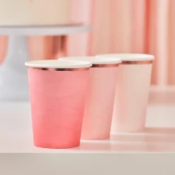 Shop Ginger Ray 8 Rose Gradient Cups