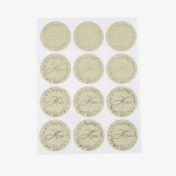 New Arty Fêtes Factory 24 Sage Twig Thank You Stickers