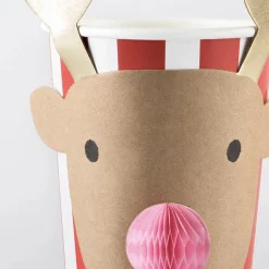 Shop Meri Meri 8 Santa And Reindeer Cups