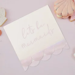 Best Ginger Ray 16 Scalloped Mermaid Napkins