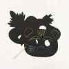 New Graine Créative 6 Scratch-Off Cardboard Animal Masks