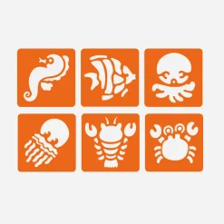 Best Sale Graine Créative 6 Sea Animal Stencils