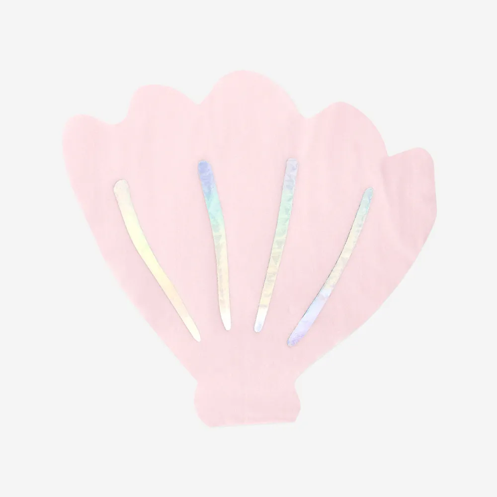 Flash Sale Party Deco 20 Seashell Paper Napkins