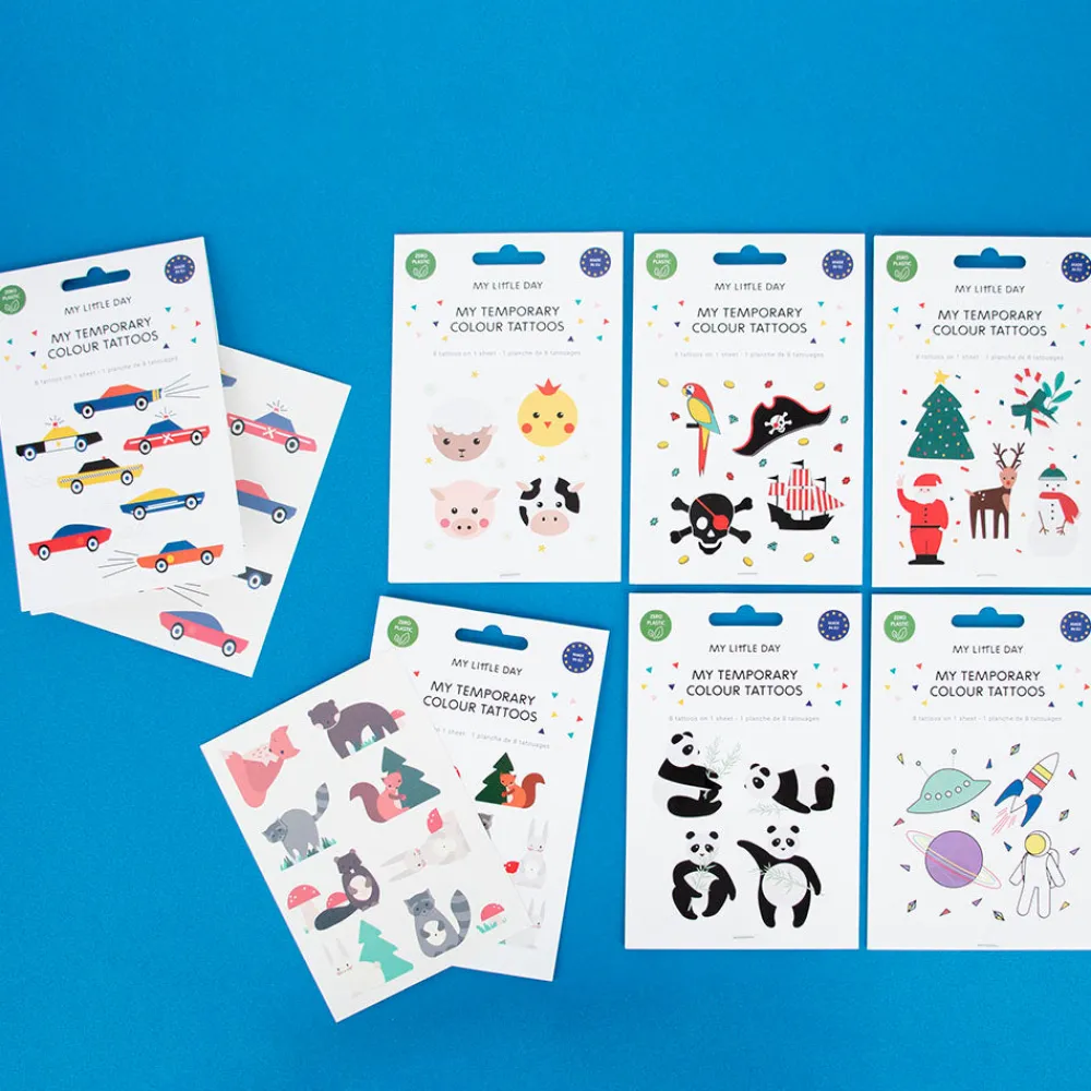 Cheap My Little Day 1 Sheet Of 8 Forest Animal Tattoos