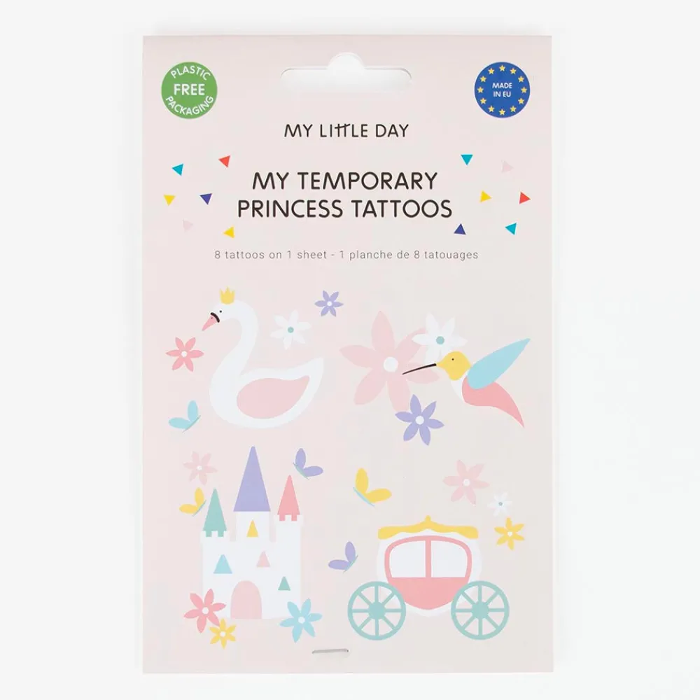 Flash Sale My Little Day 1 Sheet Of 8 Princess Tattoos