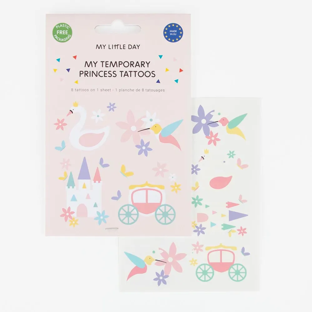 Flash Sale My Little Day 1 Sheet Of 8 Princess Tattoos