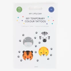 Cheap My Little Day 1 Sheet Of 8 Safari Tattoos