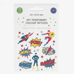 Online My Little Day 1 Sheet Of 8 Superhero Tattoos