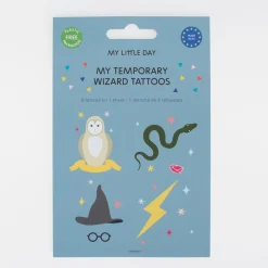 Hot My Little Day 1 Sheet Of 8 Wizard Tattoos
