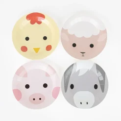 Fashion My Little Day 8 Small Farm Animal Plates