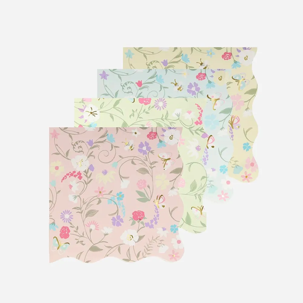 Flash Sale Meri Meri 16 Small Laduree Floral Napkins