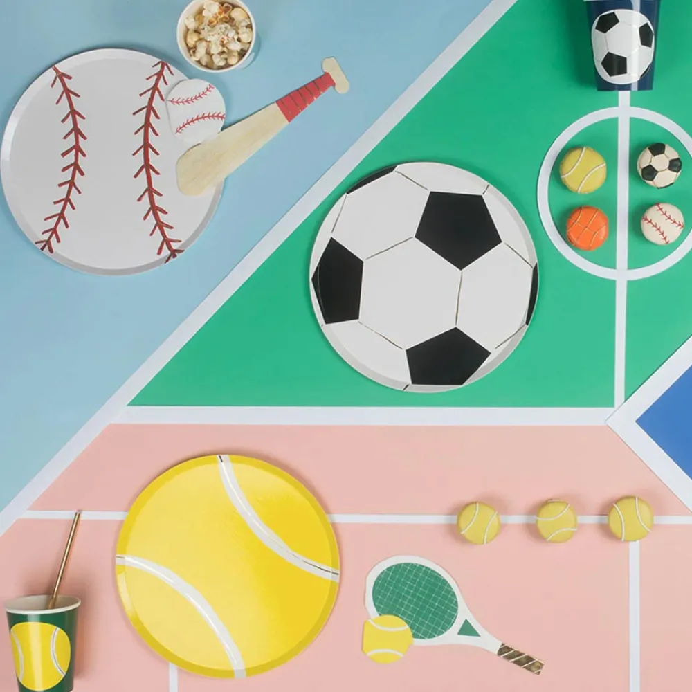 Outlet Meri Meri 8 Soccer Ball Plates