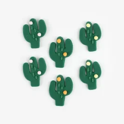 Discount Creative Party 6 Sugar Toppers - Cactus