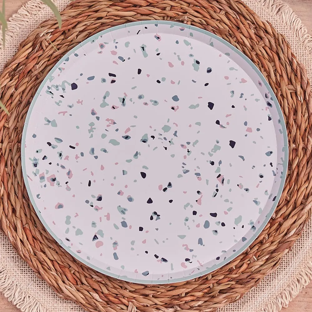 Best Sale Ginger Ray 8 Terrazzo Plates