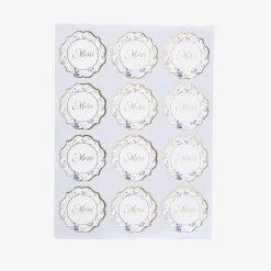 Hot Arty Fêtes Factory 24 Thank You Canvas De Jouy Stickers