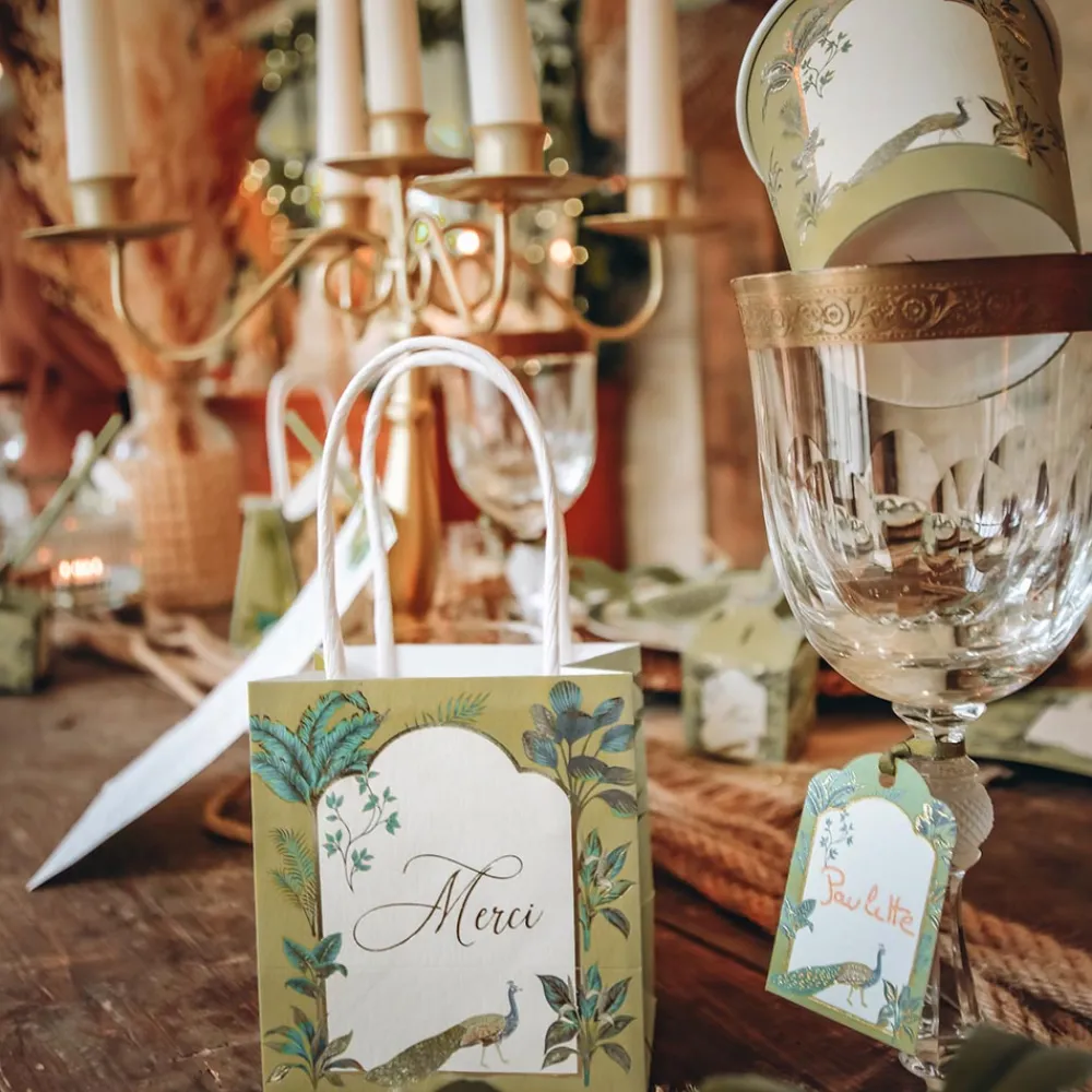 Flash Sale Arty Fêtes Factory 6 Thank You Gift Bags Tropical Peacock