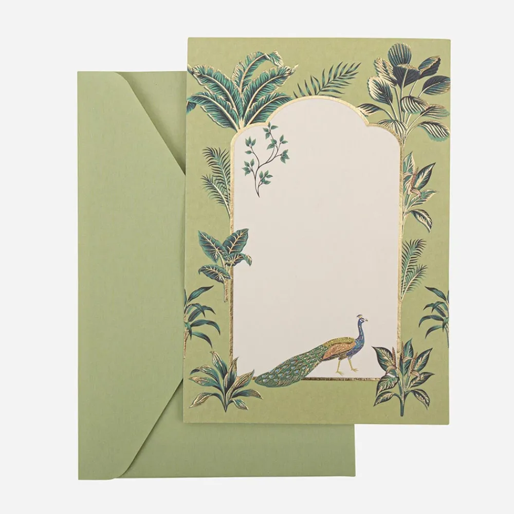 Hot Arty Fêtes Factory 10 Tropical Peacock Invitations