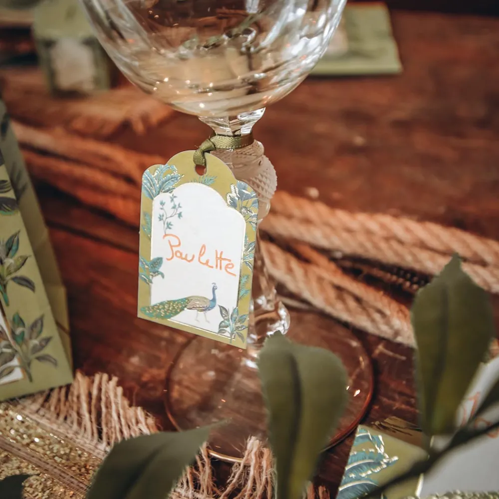 Fashion Arty Fêtes Factory 10 Tropical Peacock Labels