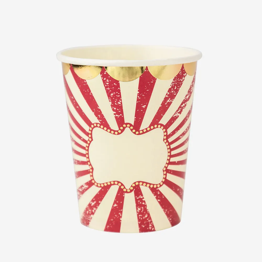 Hot Arty Fêtes Factory 8 Vintage Circus Cups