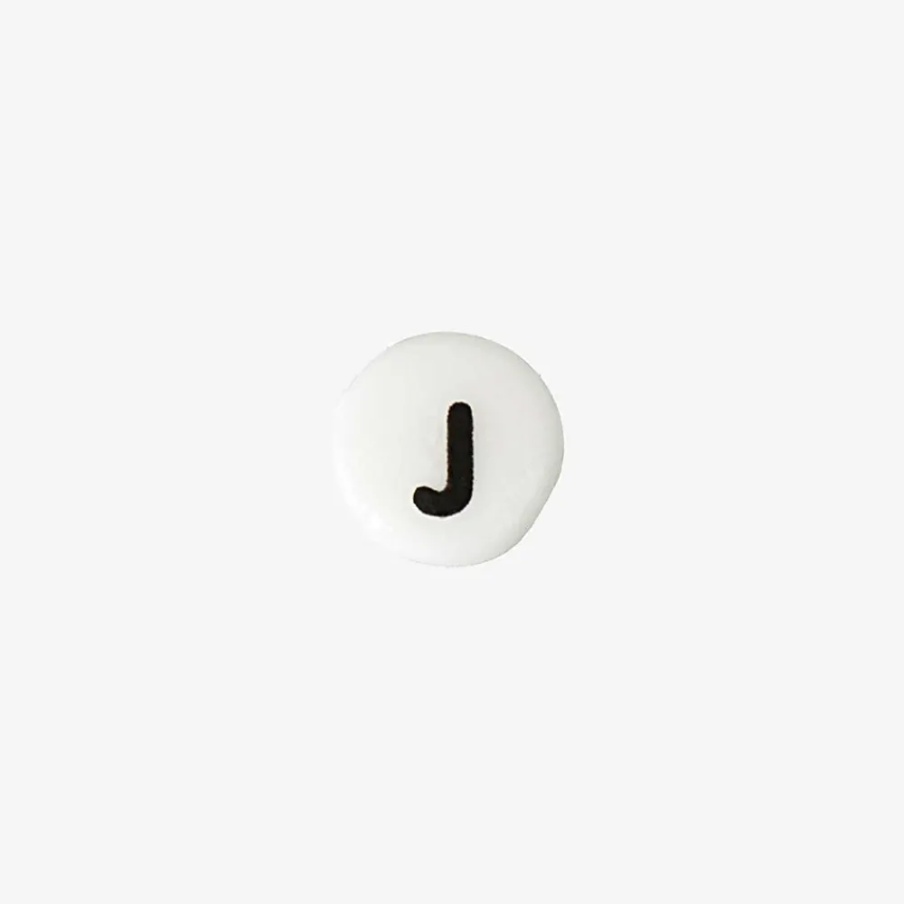Sale Rico Design 1 White Ceramic Alphabet Bead