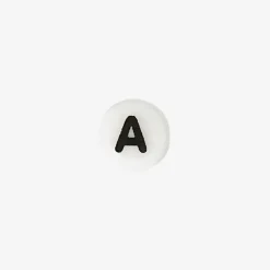 Sale Rico Design 1 White Ceramic Alphabet Bead