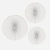 Fashion Party Pro 3 White Paper Rosettes