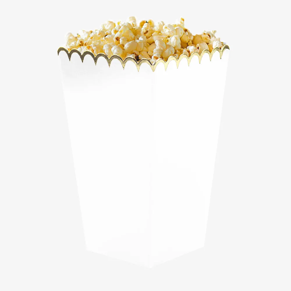 Outlet Party Pro 8 White Popcorn Boxes