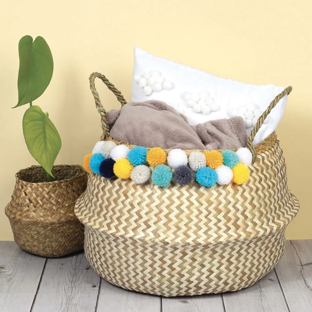 Best Sale Graine Créative 24 White Woolly Pompoms