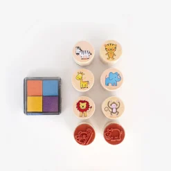 Cheap Dam 8 Wild Animal Stamp Pads + Ink