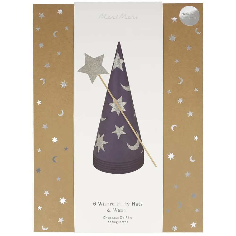 Sale Meri Meri 6 Wizard Hats And Wands