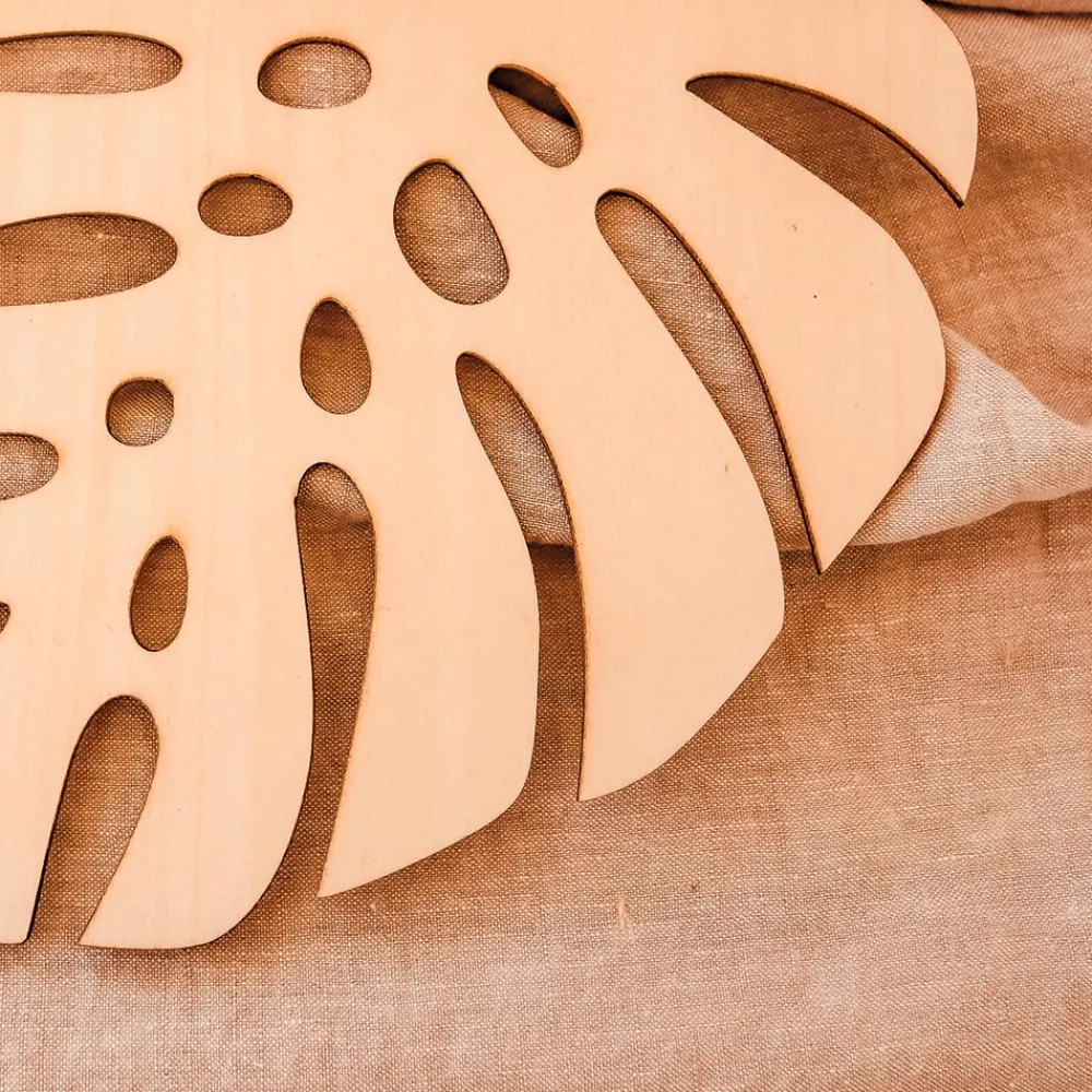 Shop Arty Fêtes Factory 3 Wooden Monstera Leaves