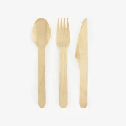 Best Sale Party Deco 18 Wooden Place Settings