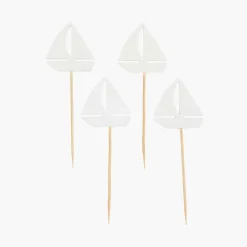 Flash Sale Rico Design 4 Wooden White Boat Toppers