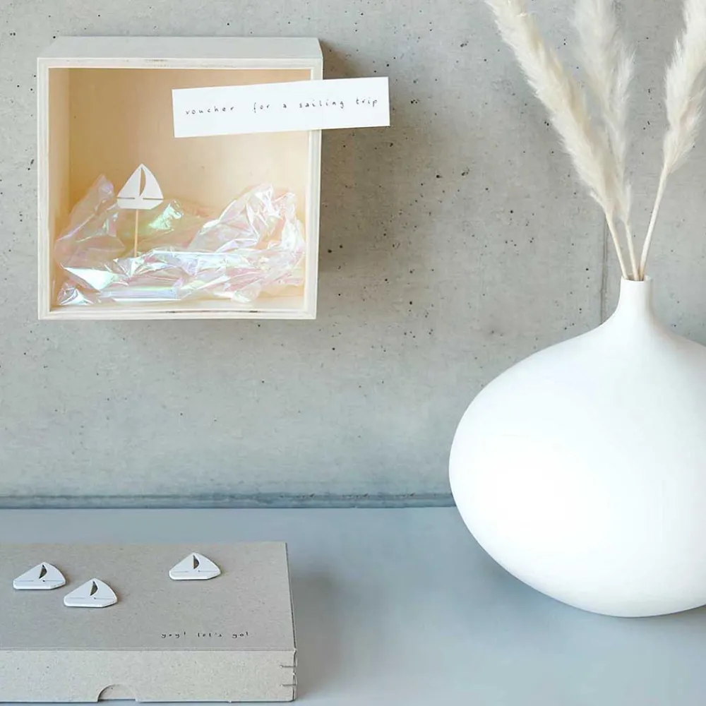 Flash Sale Rico Design 4 Wooden White Boat Toppers