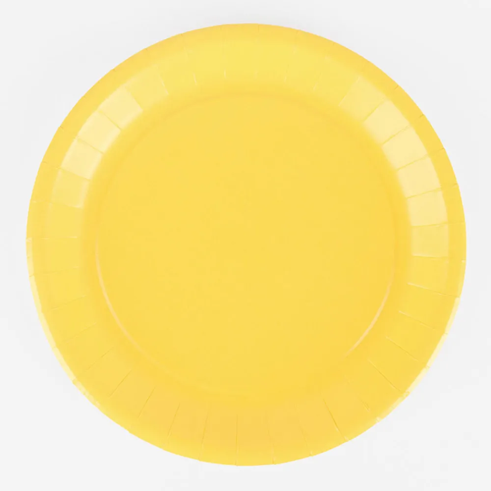 Shop Isap 10 Yellow Eco-Friendly Plates