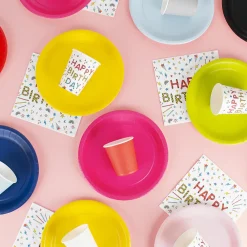 Shop Isap 10 Yellow Eco-Friendly Plates