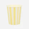 Flash Sale Meri Meri 8 Yellow Striped Cups