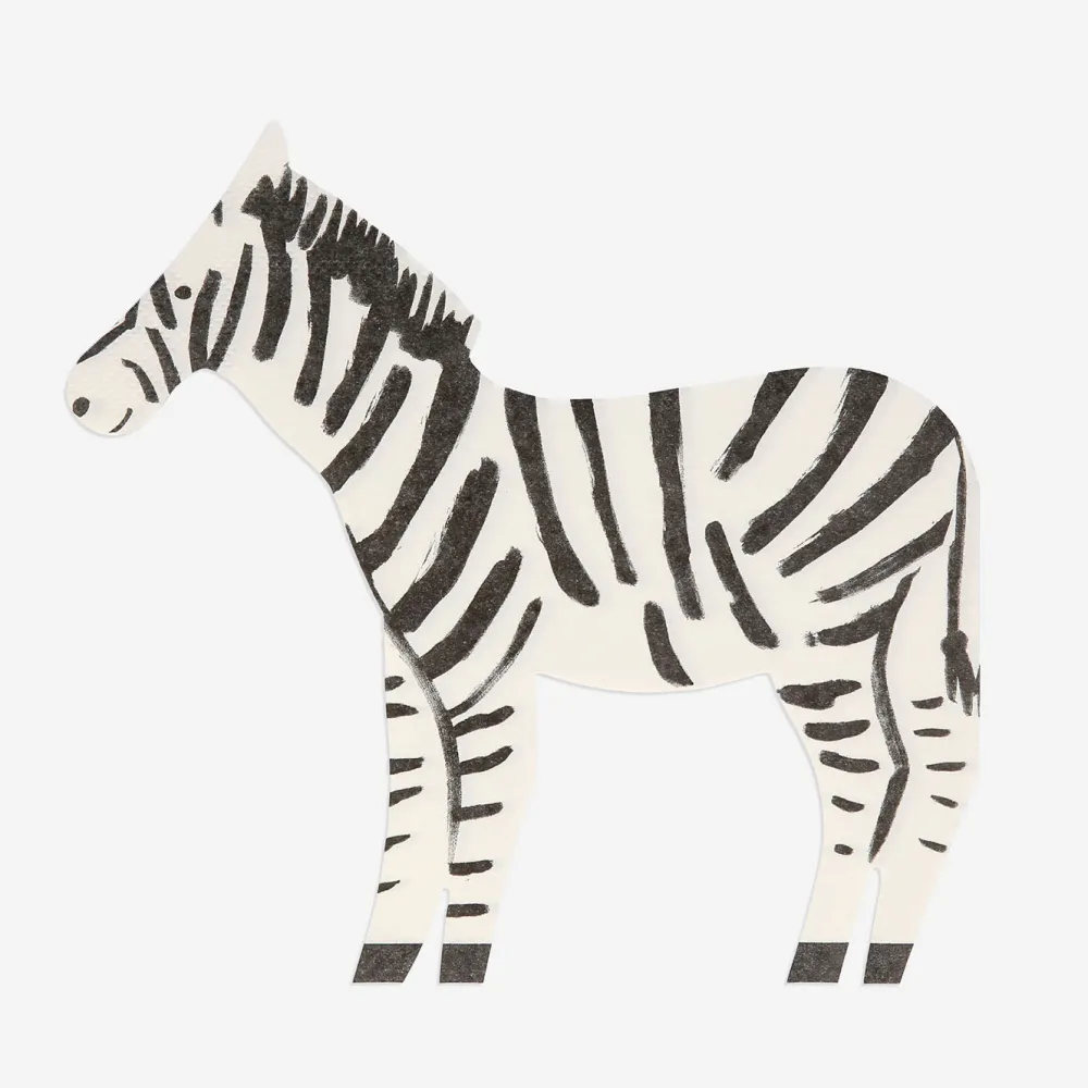 Best Meri Meri 20 Zebra Cut-Out Napkins