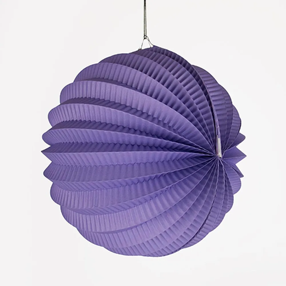 Clearance Party Pro Accordion Round Paper Lantern - Purple
