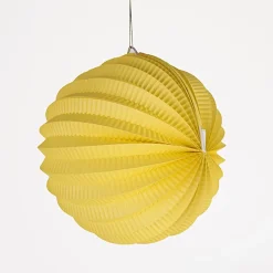 Outlet Party Pro Accordion Round Paper Lantern - Yellow