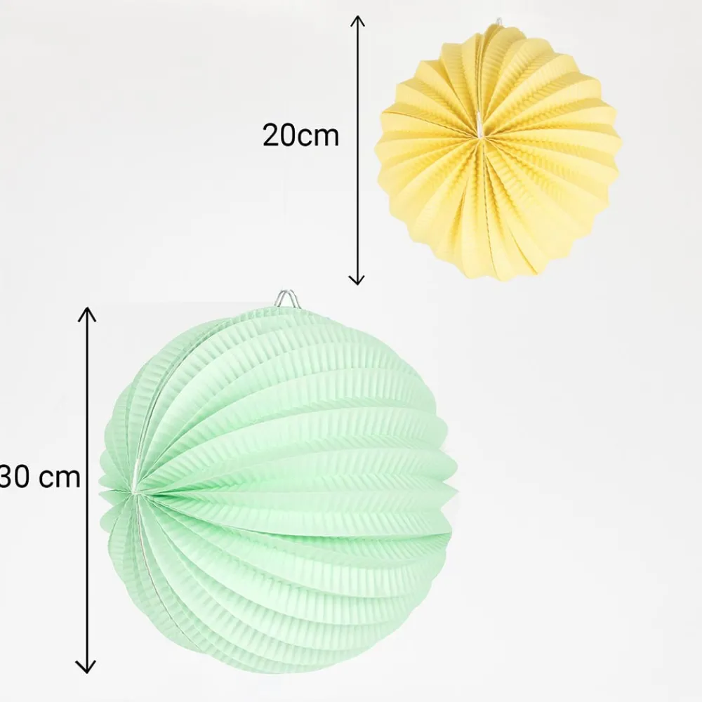 Flash Sale Party Pro Accordion Round Paper Lantern - Aqua Green