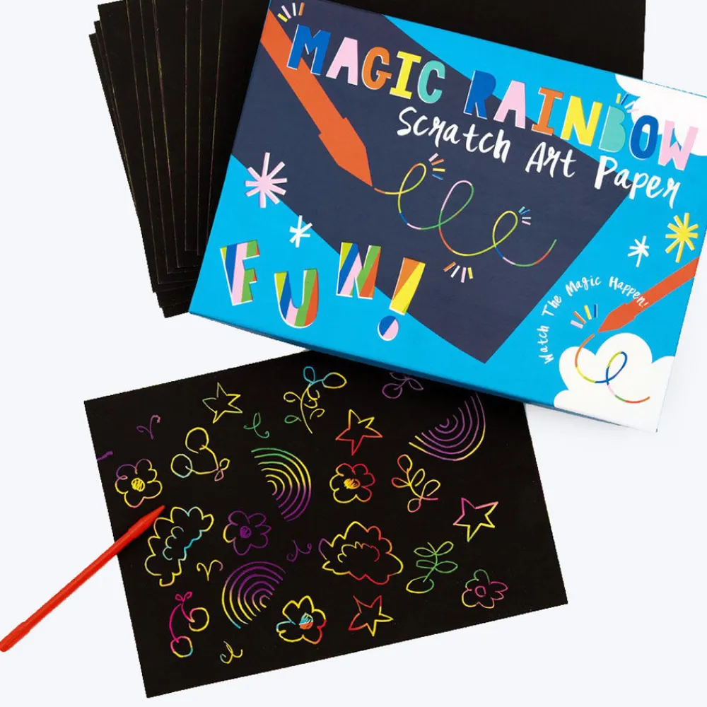 Cheap Rex London Activity: Rainbow Scratch Paper
