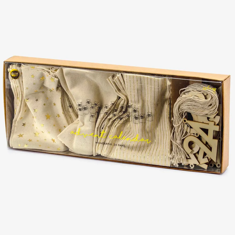 Cheap Party Deco Advent - Advent Calendar Cotton Bags