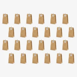 Hot Party Deco Advent - Advent Calendar Kraft Bags