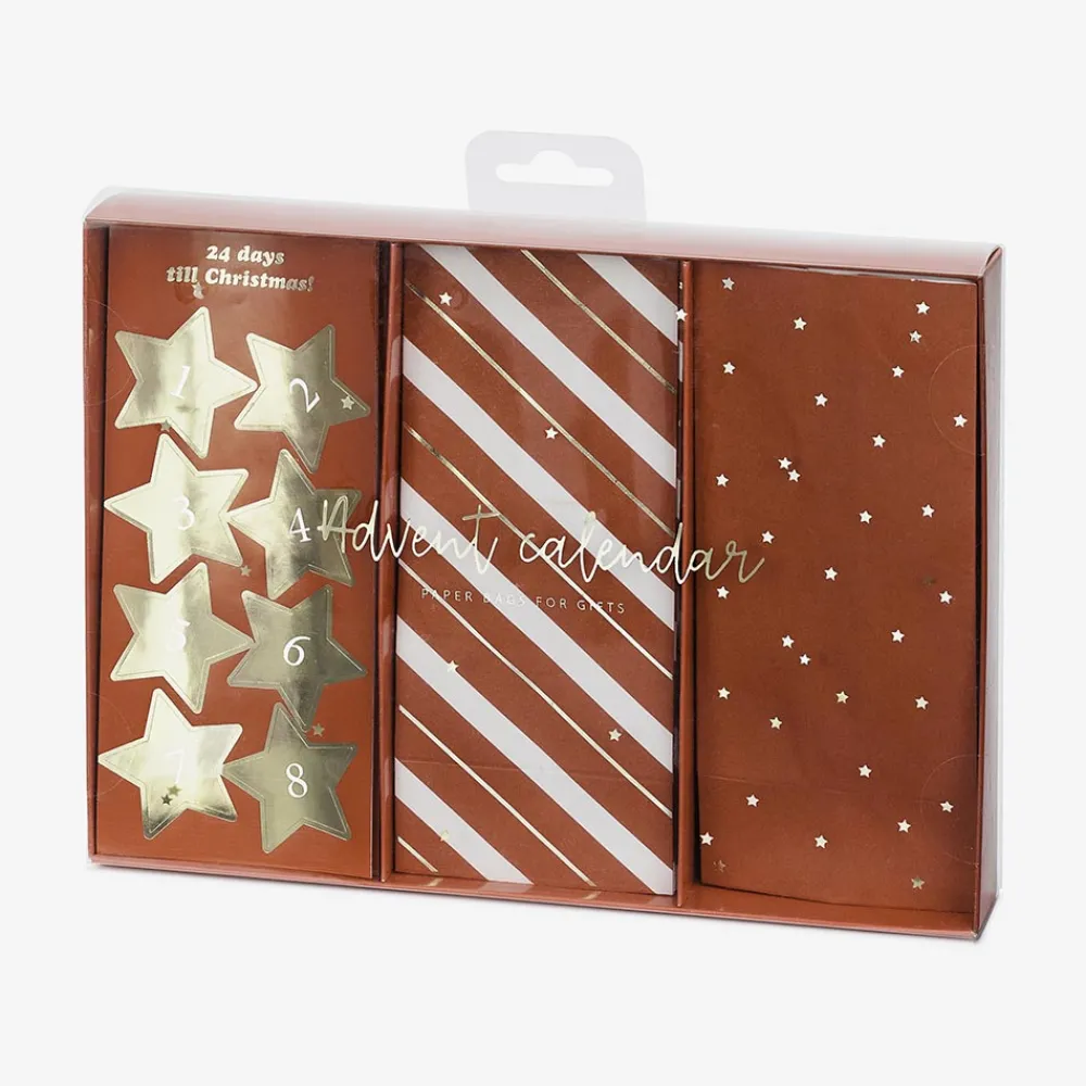 Fashion Party Deco Advent - Advent Calendar Red Bags