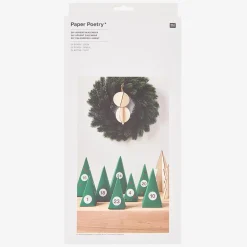 Shop Rico Design Advent Calendar - 24 Green Paper Trees