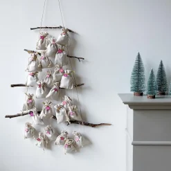 Sale Rico Design Advent Calendar - 24 Neon Pink Star Gift Tags