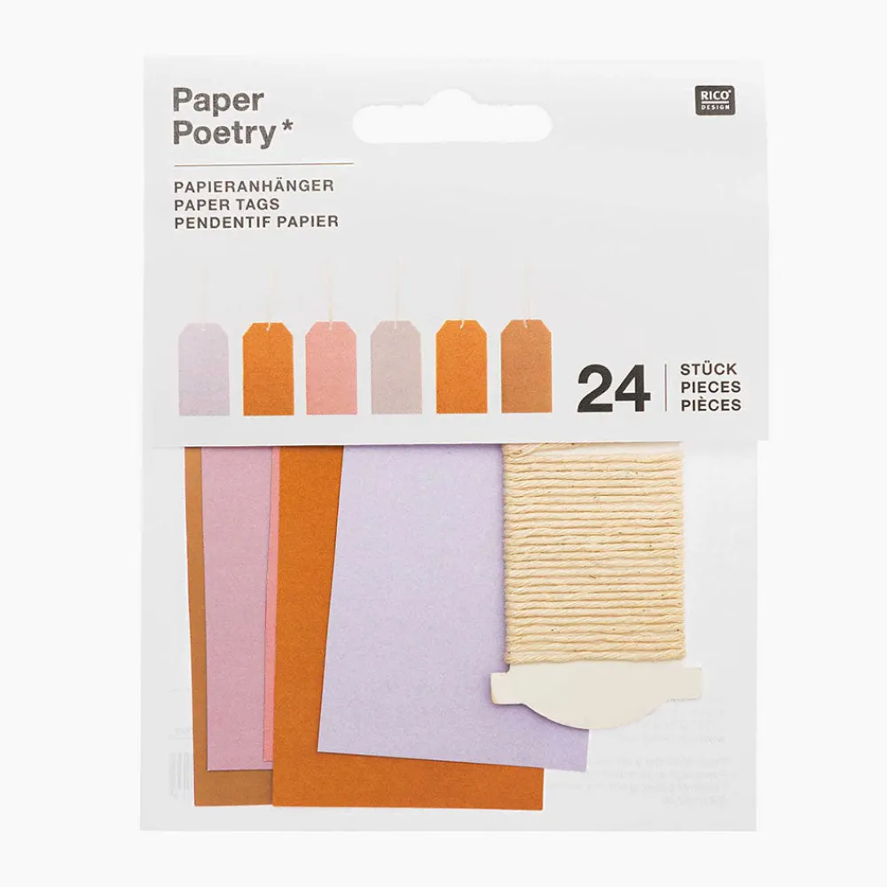 Flash Sale Rico Design Advent Calendar - 24 Purple Mix Gift Labels