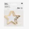 Sale Rico Design Advent Calendar - 24 White And Gold Star Labels